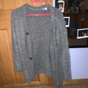 Gray cardigan